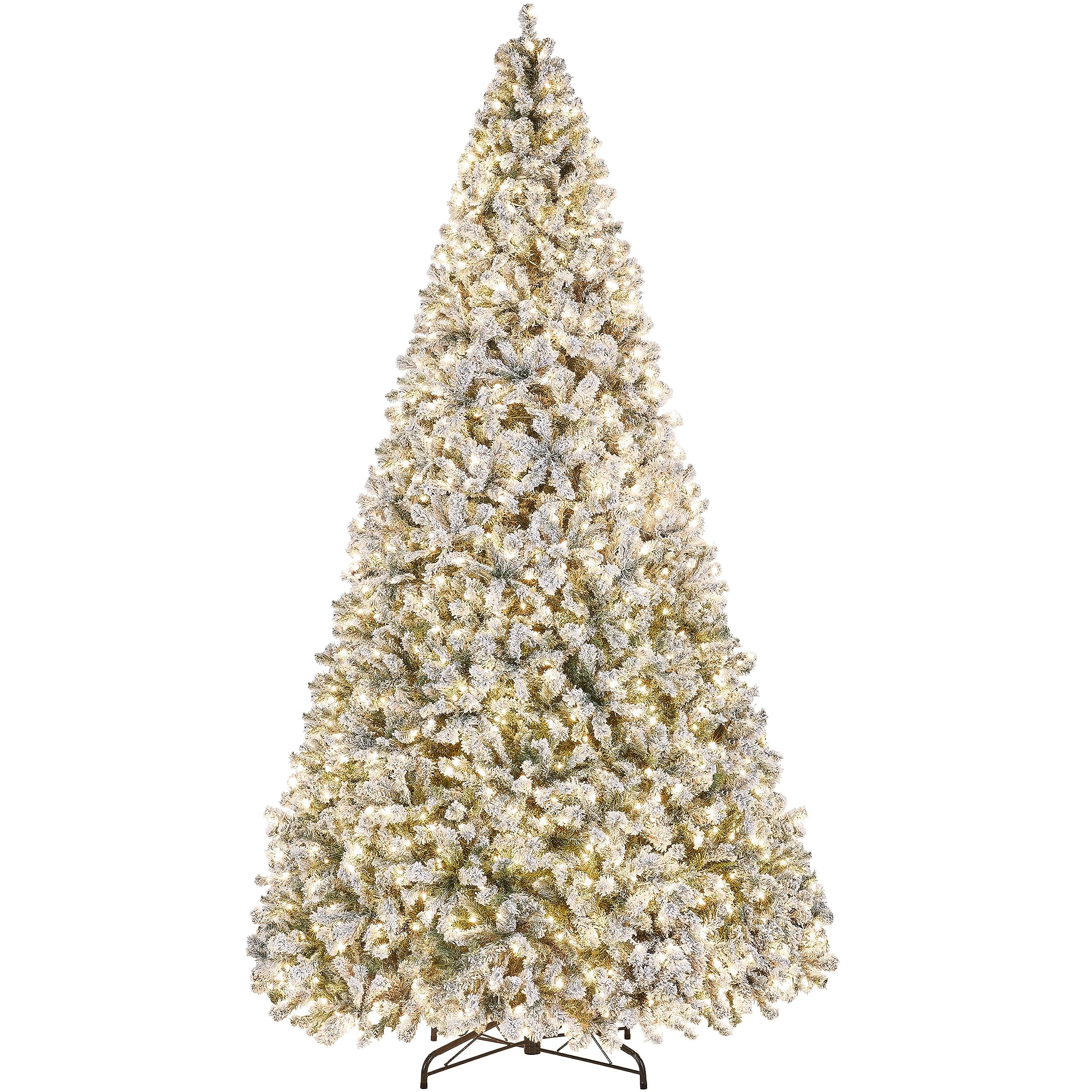 Amazon.com: Yaheetech 12ft Pre-lit Artificial Christmas Tree W